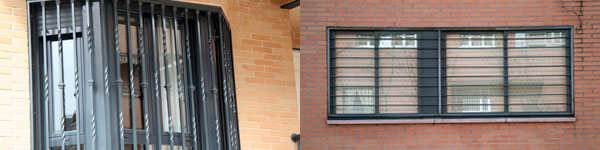 Rejas en ventanas